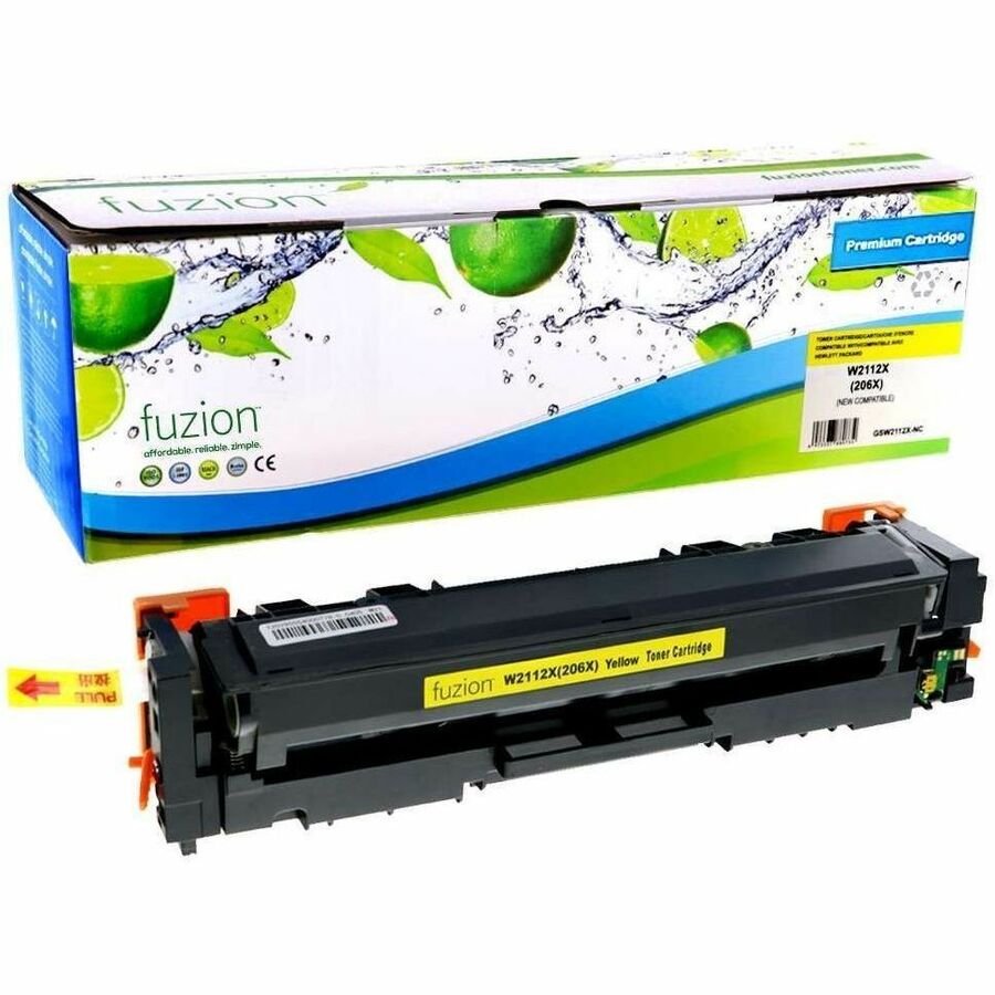 fuzion Compatible Toner High Yield for HP W2112X (206X) - Yellow