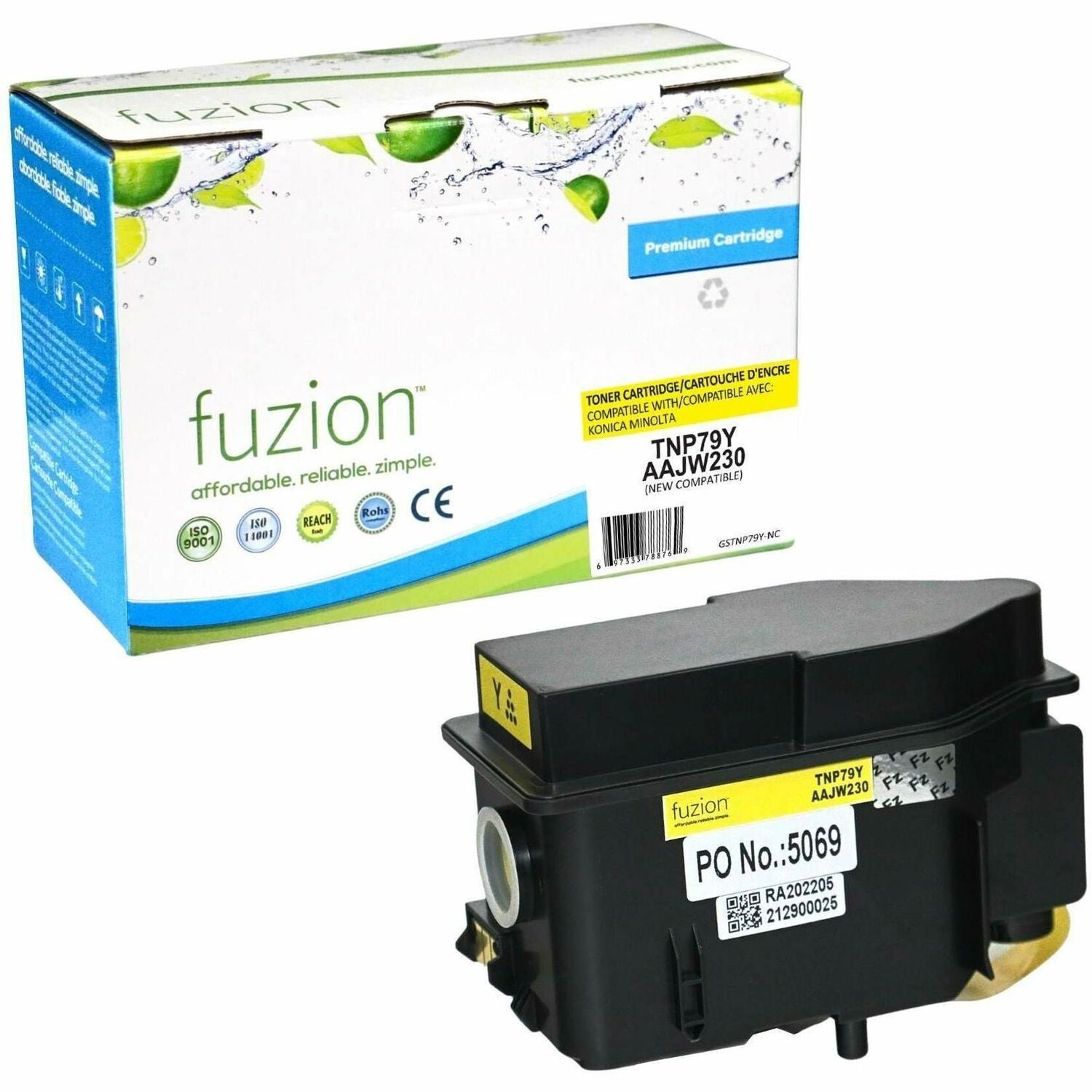 fuzion Compatible Toner for Konica Minolta TNP79Y - Yellow