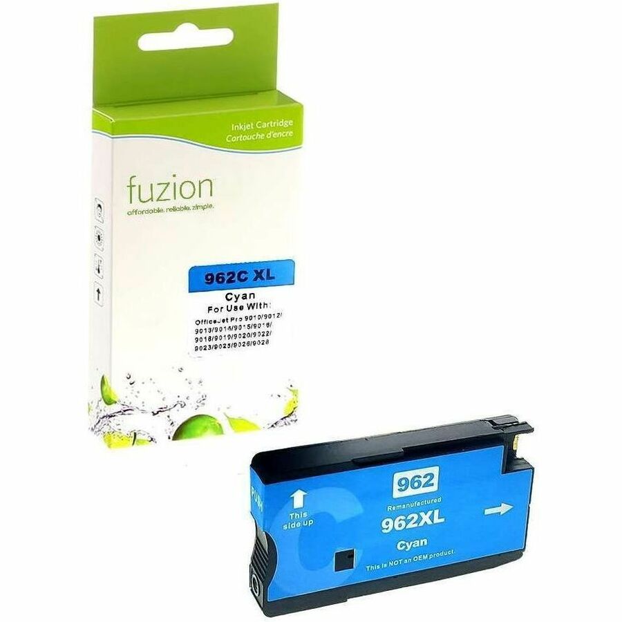 fuzion Remanufactured HY Inkjet for HP #962XL - Cyan