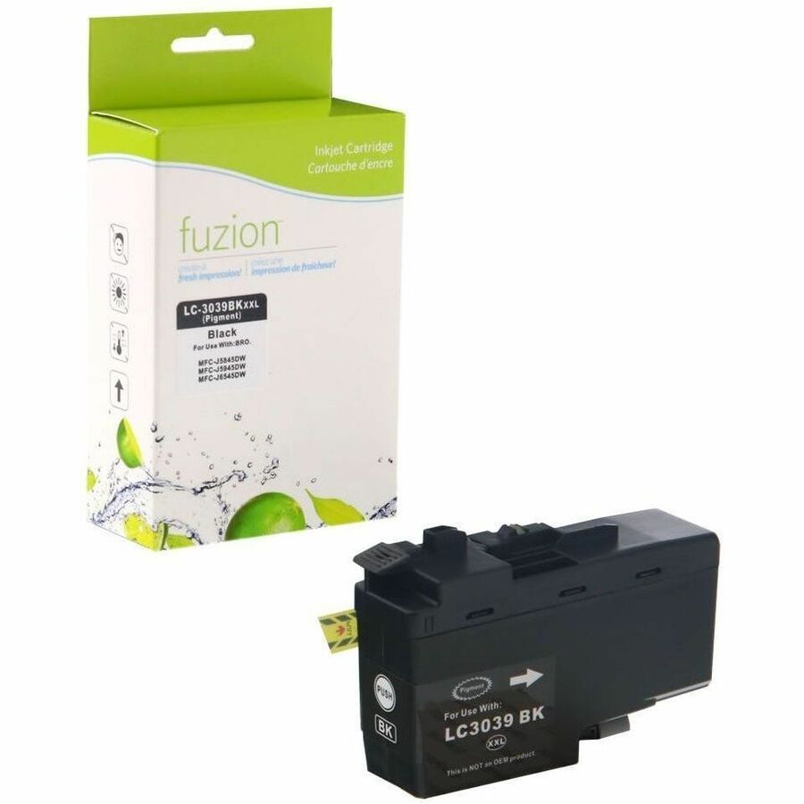 fuzion Compatible Inkjet Tank for Brother LC3039BK - Ultra HY Black
