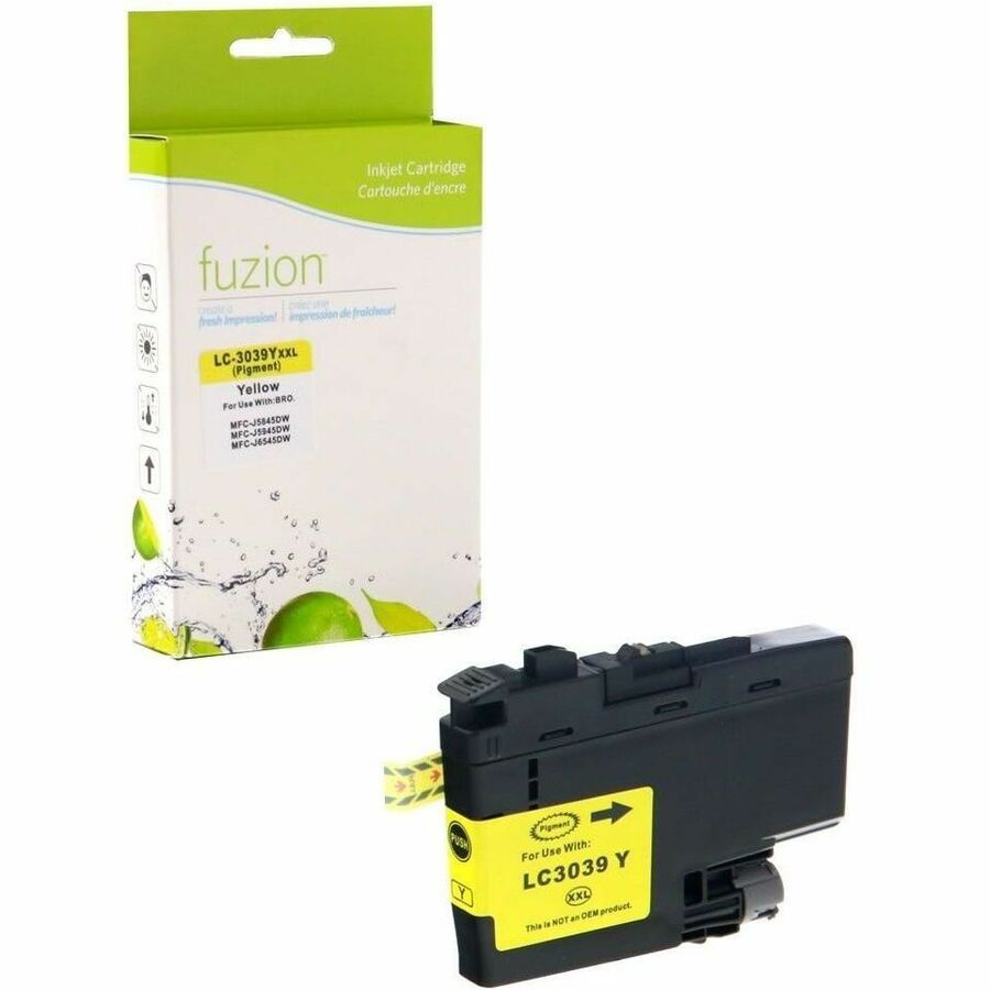 fuzion Compatible Inkjet Tank for Brother LC3039Y - Ultra HY Yellow