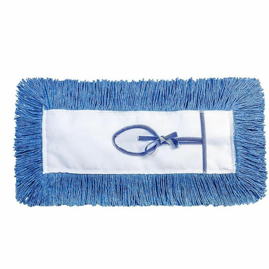 M2 Professional 24" G-STAT Cut-End Dust Mop - Keyhole Backing - Blue