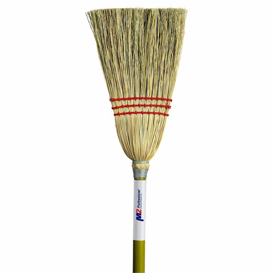 M2 Professional Lobby Corn Broom - 3 String