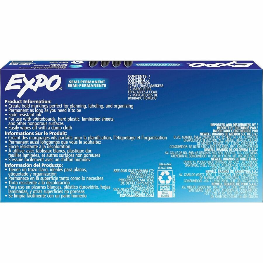 Expo Wet Erase Markers, Ultra Fine Tip - 16003A