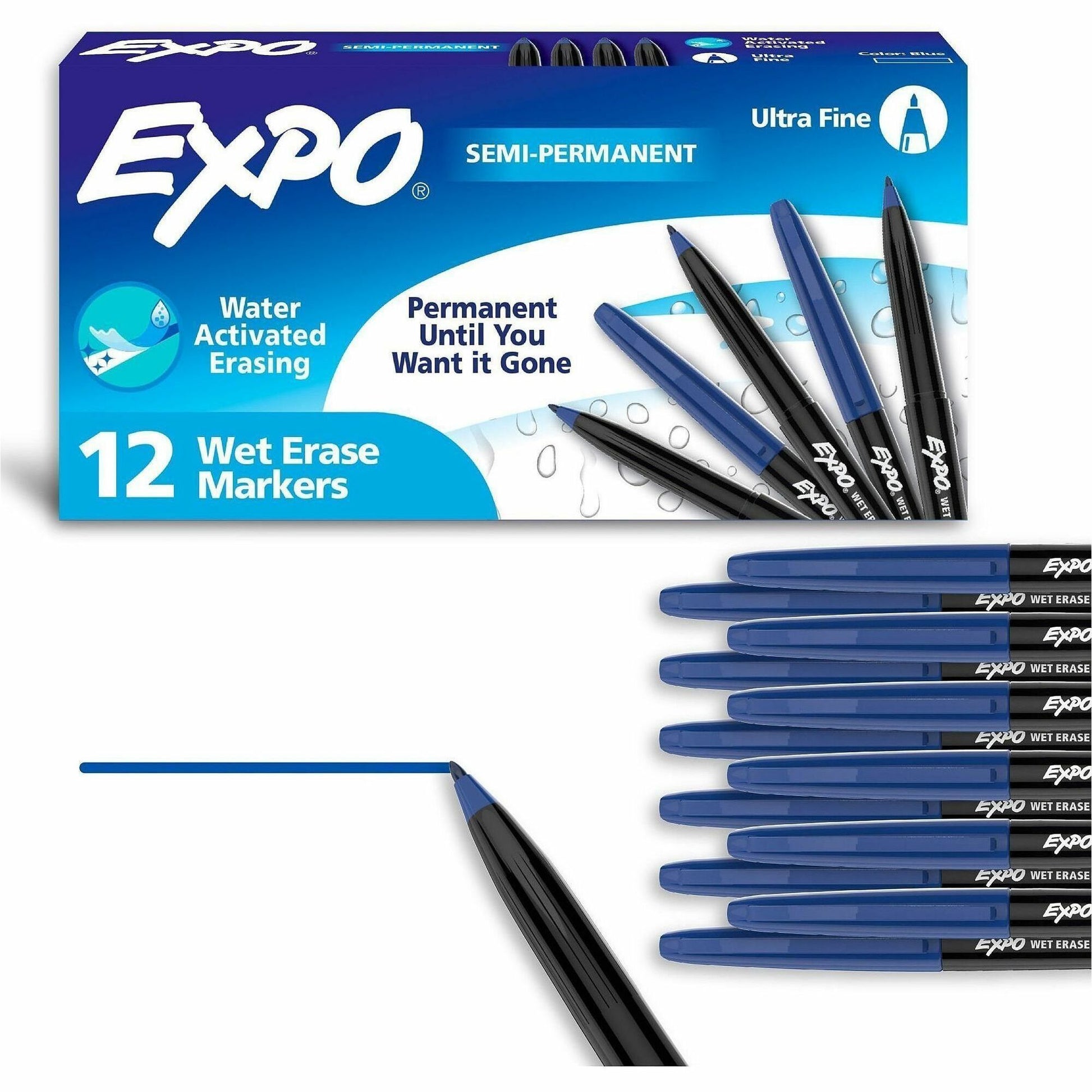 Expo Wet Erase Markers, Ultra Fine Tip