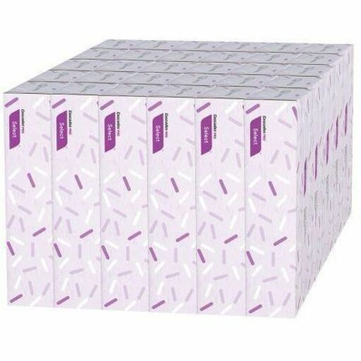 Cascades PRO Select Flat Box Facial Tissue, 2-Ply, White, 100 sheets, 30 boxes/pack - F950-NVXC