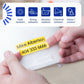 Brother Genuine P-touch TZeS241 BK on WHT Label Tape, Strong Adhesive Lam., 18mmX8m - TZES241G