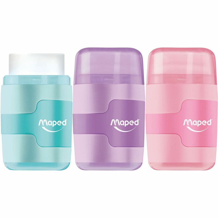 Maped Pastel Duo Connect Pencil Sharpener & Eraser - 049230