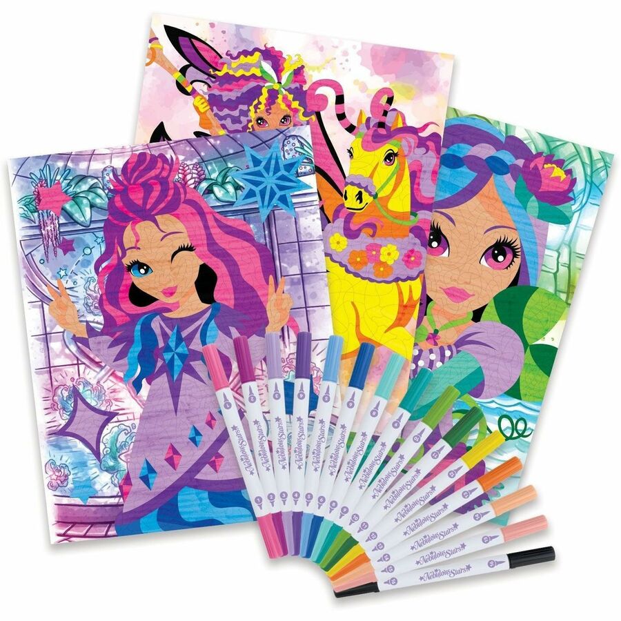 Nebulous Stars Color by Number Book Set - Mystery Printed Book - TT11382