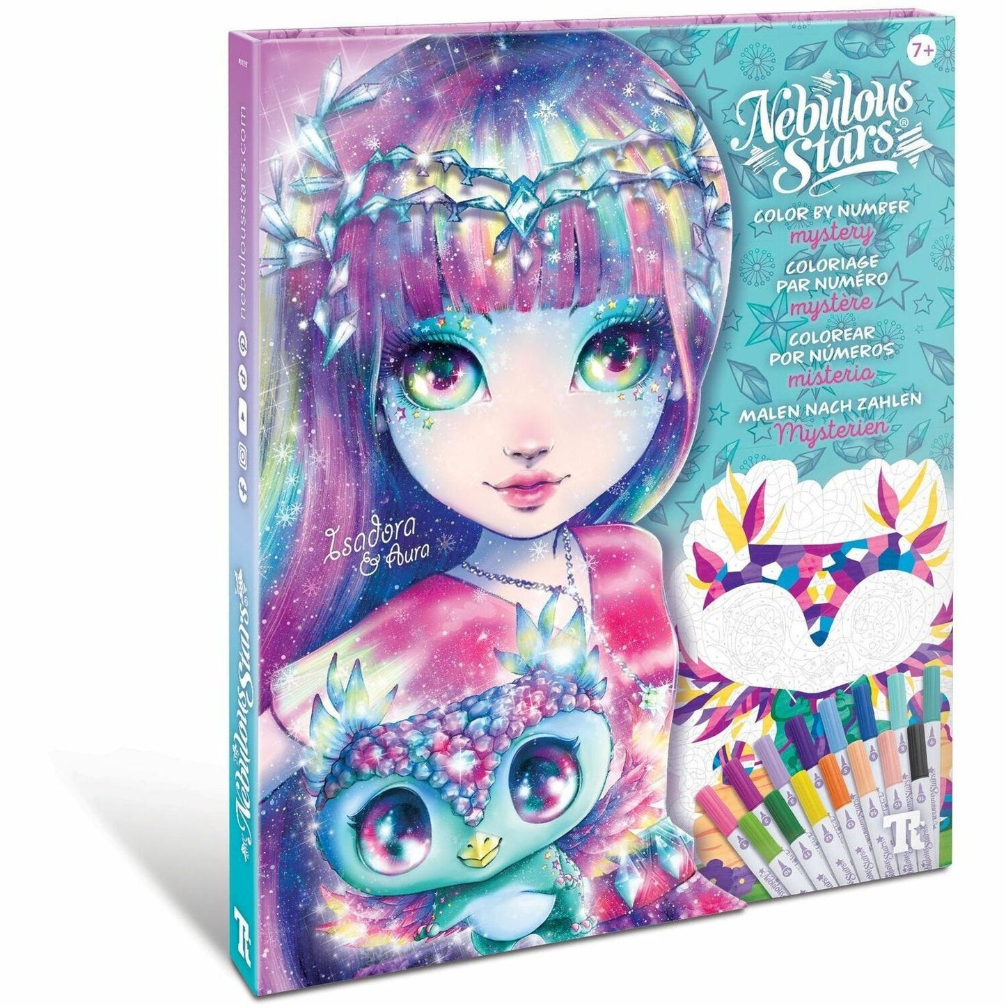 Nebulous Stars Color by Number Book Set - Mystery Printed Book
