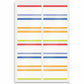 No-Iron Fabric Name Labels, Playful Stripes Preprinted Borders, Handwrite, 3/4" x 1-3/4" - 40774