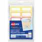No-Iron Fabric Name Labels, Rainbow Borders Preprinted Borders, Handwrite, 3/4" x 1-3/4"