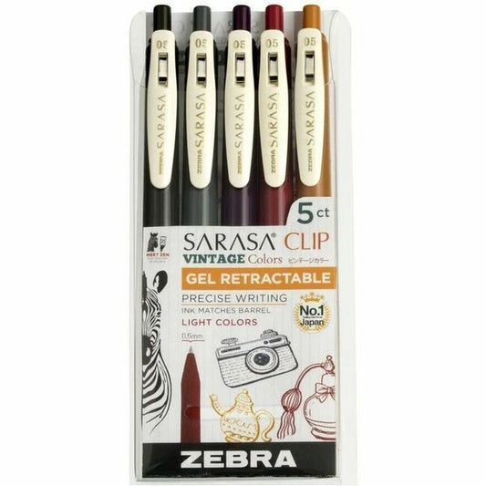 Sarasa Clip Vintage Gel Retractable