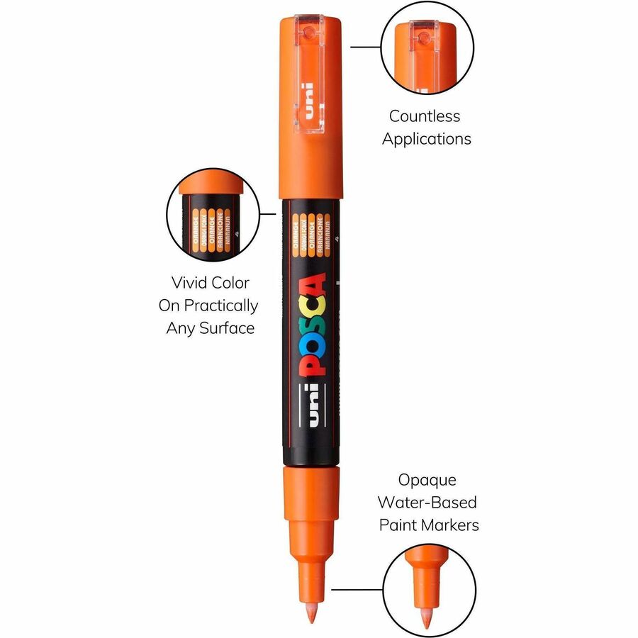 uniball&#8482; POSCA PC-1M, Water-Based Paint Markers, (16 Pack) - PC1M16C