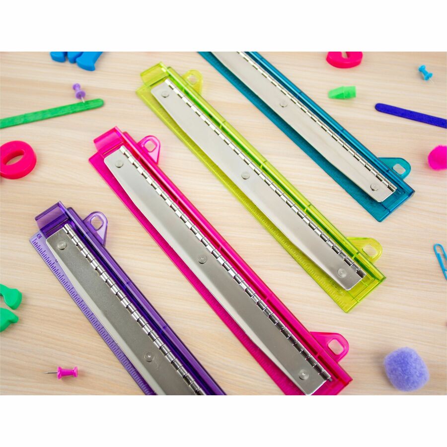 Bostitch Binder 3-Hole Punch, Assorted Colors - RBHP-4C