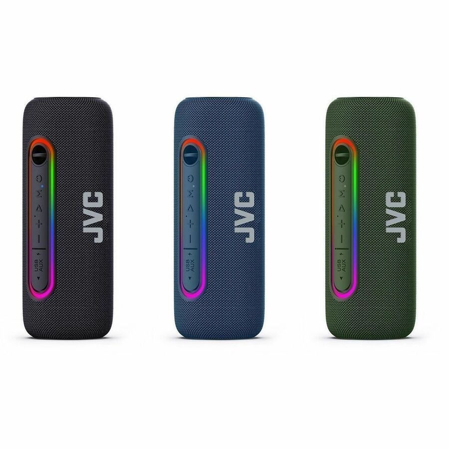 JVC SP-PA5BT Portable Bluetooth Speaker System - 20 W RMS - Siri, Google Assistant Supported - Black - SP-PA5BT