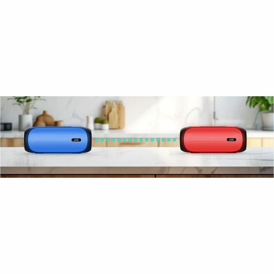 JVC SP-PA7BT Portable Bluetooth Speaker System - 30 W RMS - Google Assistant, Siri Supported - Black - SP-PA7BT