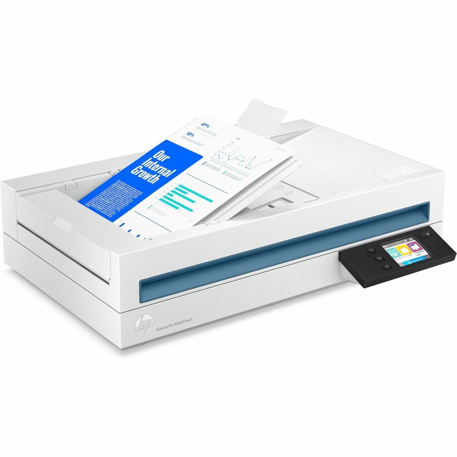 HP ScanJet Pro N4600 FNW1 Flatbed/ADF Scanner - White - 6930668