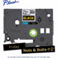 Brother Genuine P-touch TZe334 GLD on BK Label Tape, Laminated, 12mmX8m - TZE334G