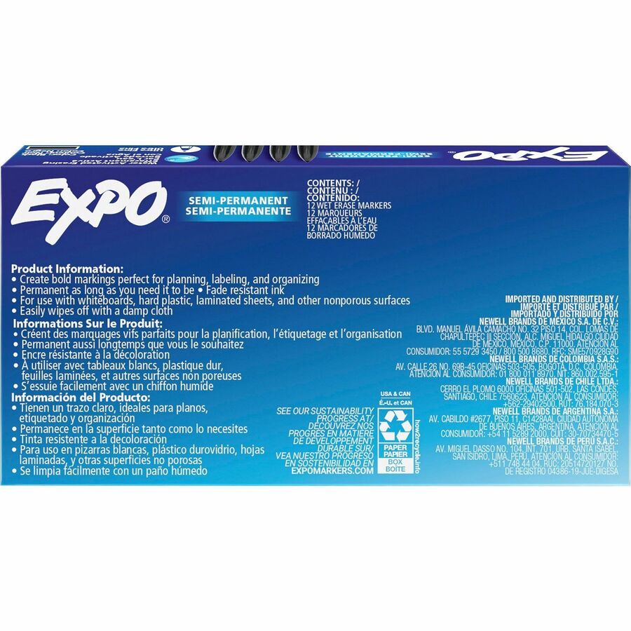 Expo Wet Erase Markers, Ultra Fine Tip - 16001A