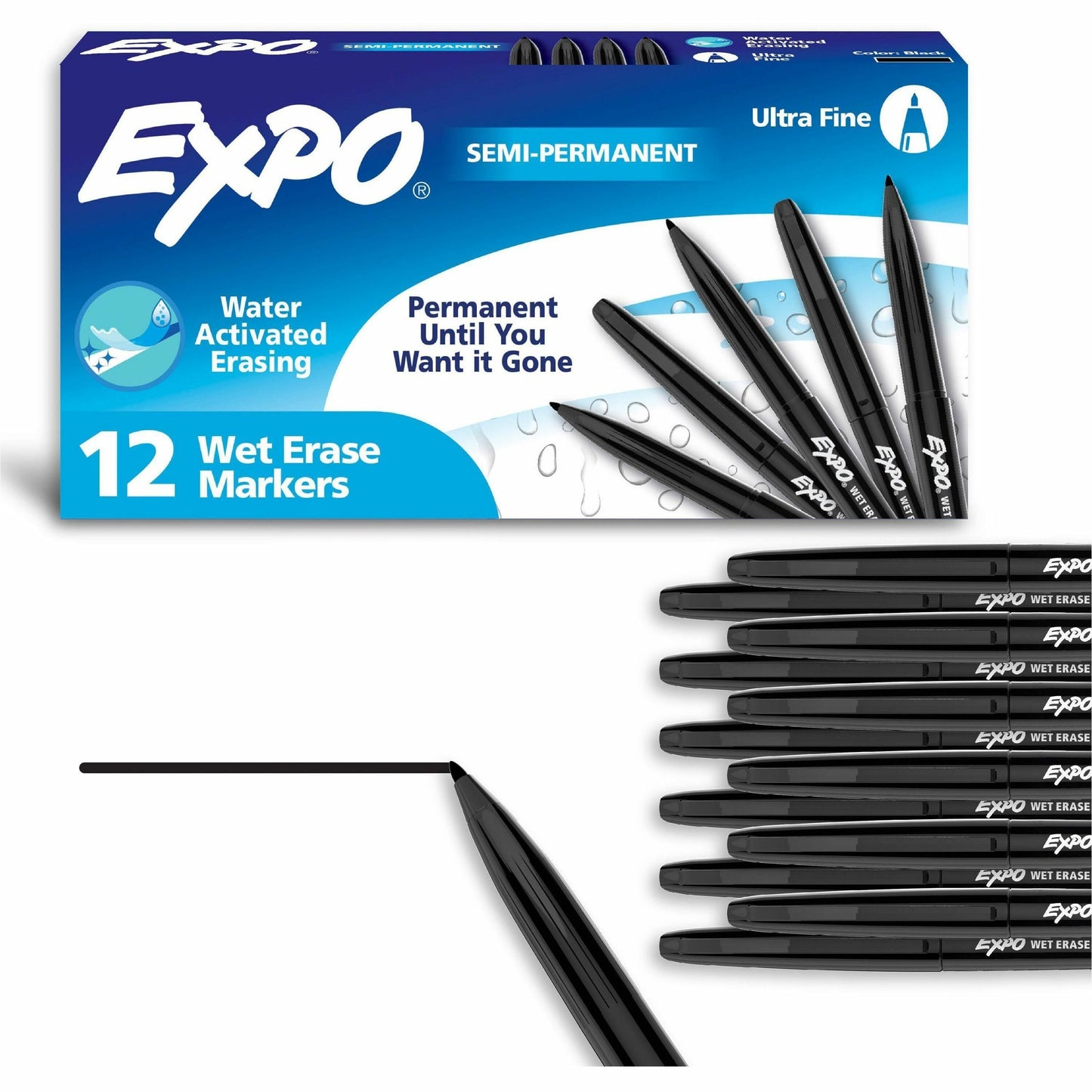 Expo Wet Erase Markers, Ultra Fine Tip