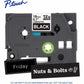 Brother Genuine P-touch TZe345 WHT on BK Label Tape, Laminated, 18mmX8m - TZE345G