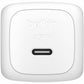 Belkin 45W Portable USB-C Wall Charger - 1xUSB-C (45W) - Fast Charge - Power Adapter - White - WCA013dqWH