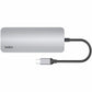 Belkin 6-Port USB-C Hub - USB-C to 2xUSB-A, 1xUSB-C, 1xEthernet, 1x8K HDMI, 1xSD Reader - Docking Station - Grey - AVC008FQSGY-V2