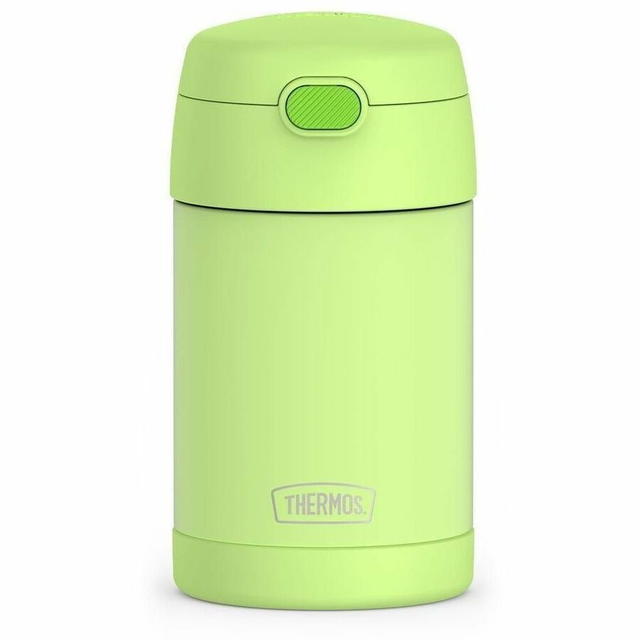 Thermos Green Stainless Steel FUNtainer Food Jar w/ Folding Spoon 470mL