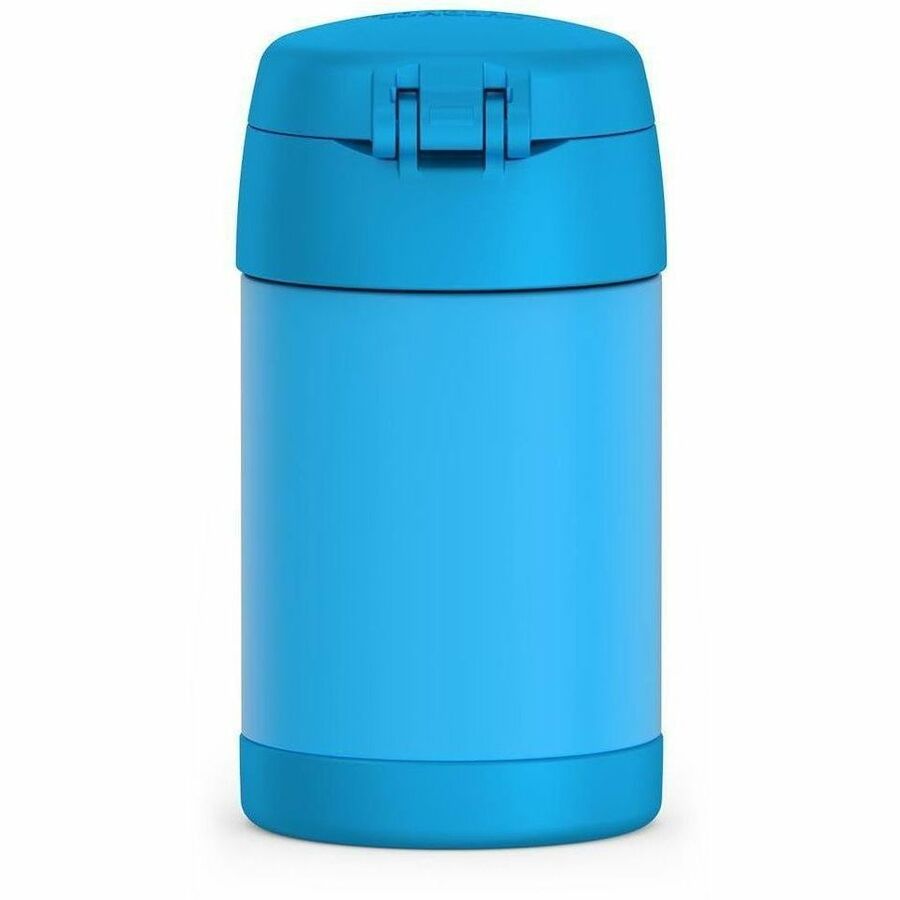 Thermos Electric Blue Stainless Steel FUNtainer Food Jar w/ Folding Spoon 470mL - F31104BL6