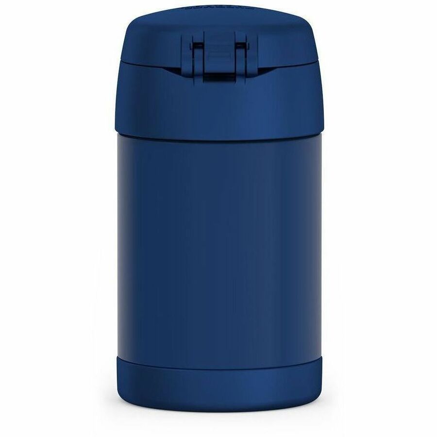 Thermos Navy Stainless Steel FUNtainer Food Jar w/ Folding Spoon 470mL - F31104NY6