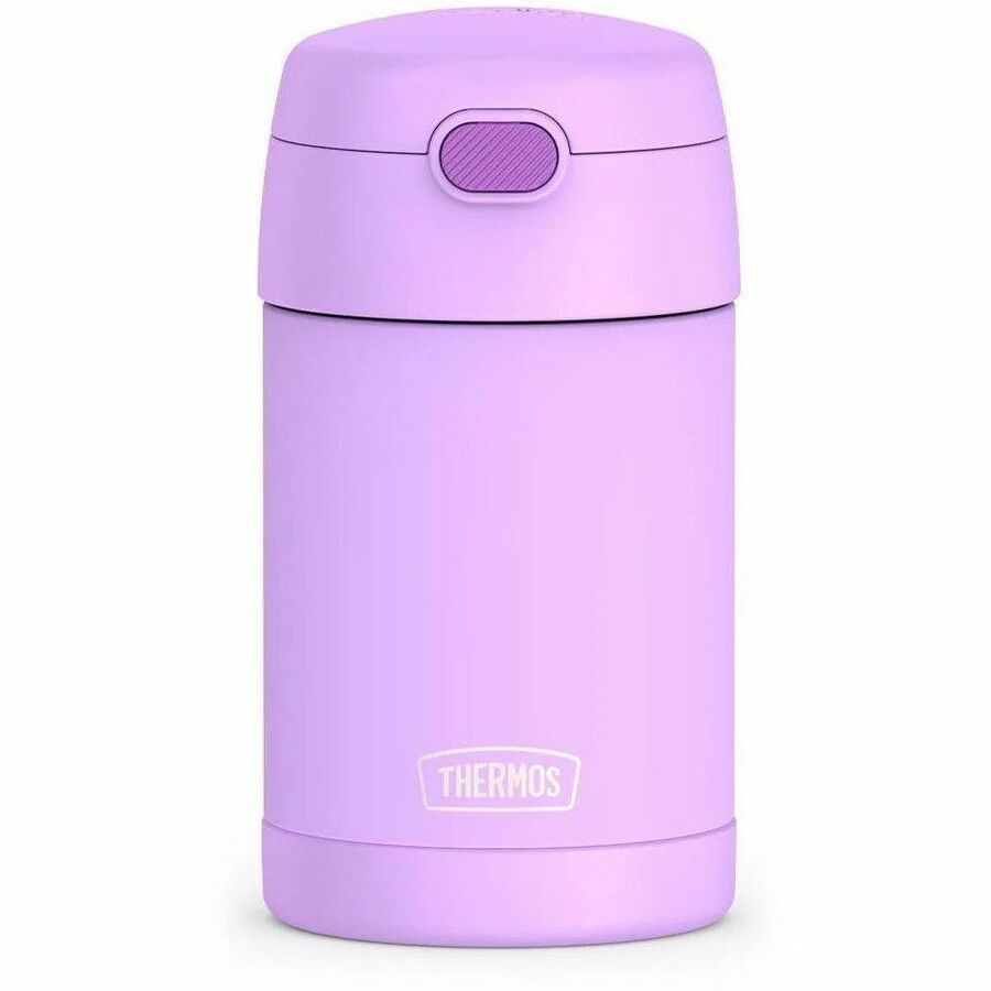 Thermos Electric Purple Stainless Steel FUNtainer Food Jar w/ Folding Spoon 470 - F31104LV6