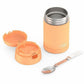 Thermos Orange Stainless Steel FUNtainer Food Jar w/ Folding Spoon 470mL - F31104OR6
