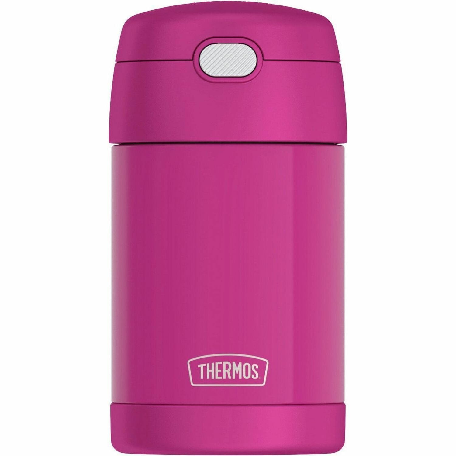 Thermos Pink Stainless Steel FUNtainer Food Jar w/ Folding Spoon 470mL
