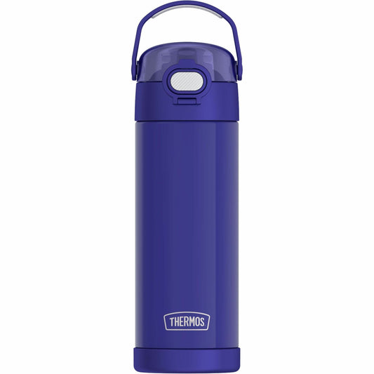 Thermos Deep Violet Stainless Steel Water Bottle w/ Spout & Locking Lid 470ml
