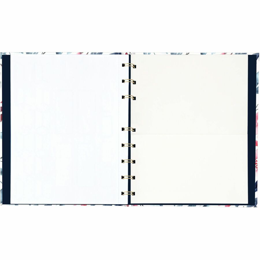 Blueline NotePro Notebook, Fashion Collection, Hard Cover, Twin-Wire Binding, 192 Pages, 9-1/4" x 7-1/4" , FSC Certified, Recycled Paper, Tranquil Blooms - A9C.01