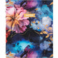 Blueline NotePro Notebook, Fashion Collection, Hard Cover, Twin-Wire Binding, 192 Pages, 9-1/4" x 7-1/4" , FSC Certified, Recycled Paper, Midnight Floral - A9C02