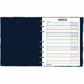 Blueline NotePro Notebook, Fashion Collection, Hard Cover, Twin-Wire Binding, 192 Pages, 9-1/4" x 7-1/4" , FSC Certified, Recycled Paper, Midnight Floral - A9C02