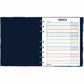 Blueline NotePro Notebook, Fashion Collection, Hard Cover, Twin-Wire Binding, 192 Pages, 9-1/4" x 7-1/4" , FSC Certified, Recycled Paper, Midnight Floral - A9C02