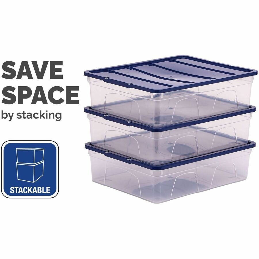 Bankers Box 12L Nestable Plastic Storage Box - 10 Ctn - 100138048