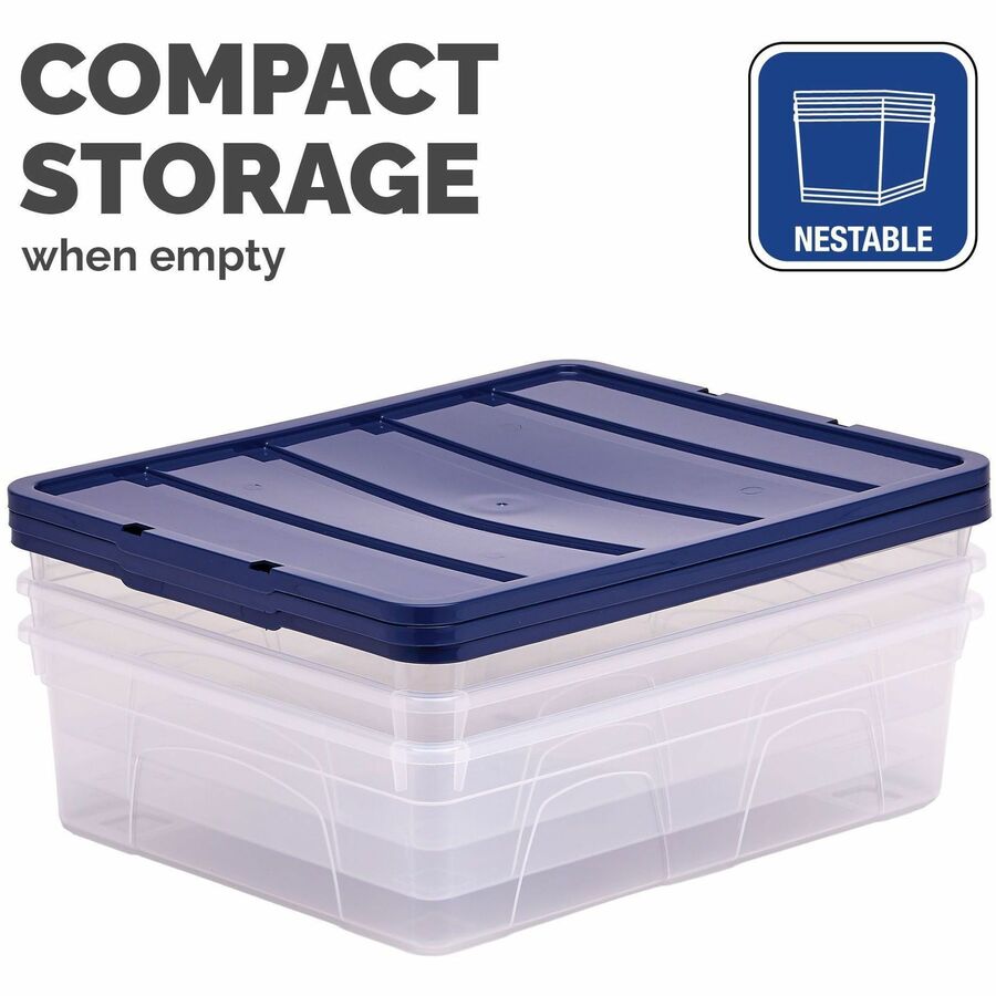 Bankers Box 12L Nestable Plastic Storage Box - 10 Ctn - 100138048