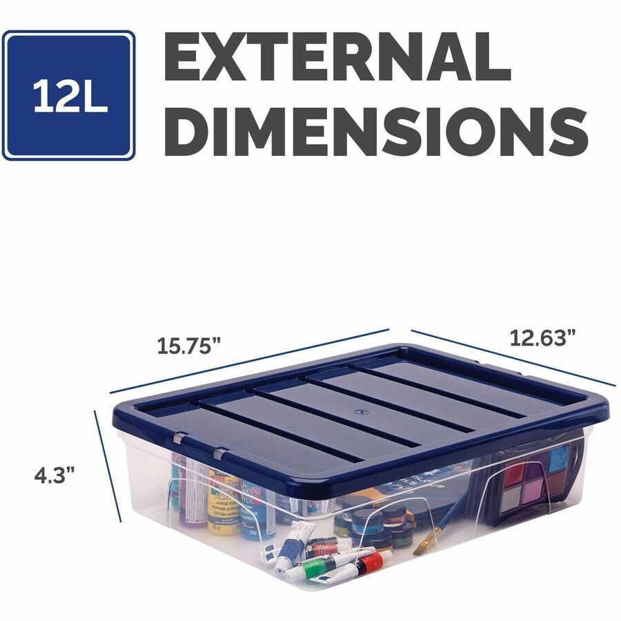 Bankers Box 12L Nestable Plastic Storage Box - 10 Ctn - 100138048