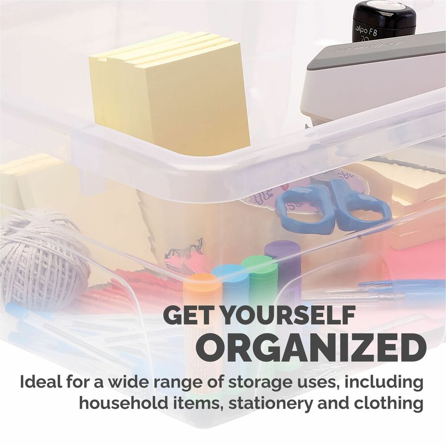Bankers Box 15L Nestable Plastic Storage Box - 10 Ctn - 100138051