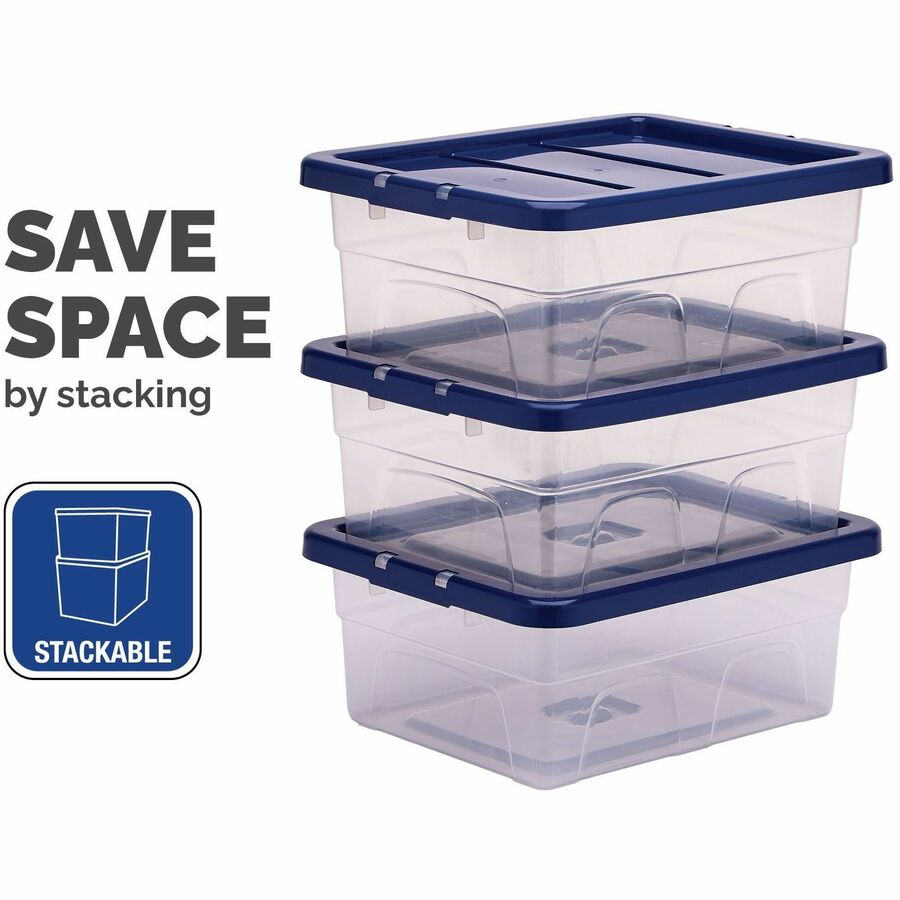 Bankers Box 15L Nestable Plastic Storage Box - 10 Ctn - 100138051