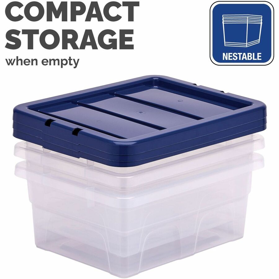 Bankers Box 15L Nestable Plastic Storage Box - 10 Ctn - 100138051