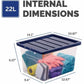 Bankers Box 22L Nestable Plastic Storage Box - 10 Ctn - 100138052