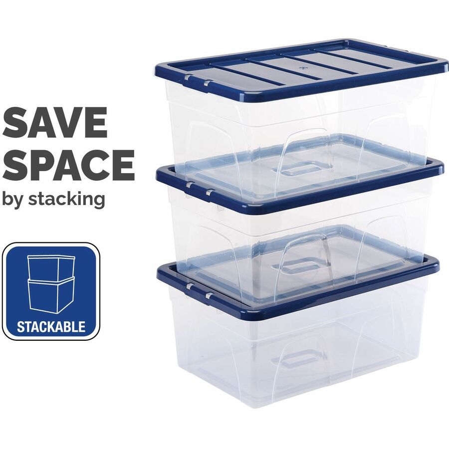 Bankers Box 22L Nestable Plastic Storage Box - 10 Ctn - 100138052