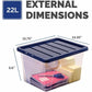 Bankers Box 22L Nestable Plastic Storage Box - 10 Ctn - 100138052