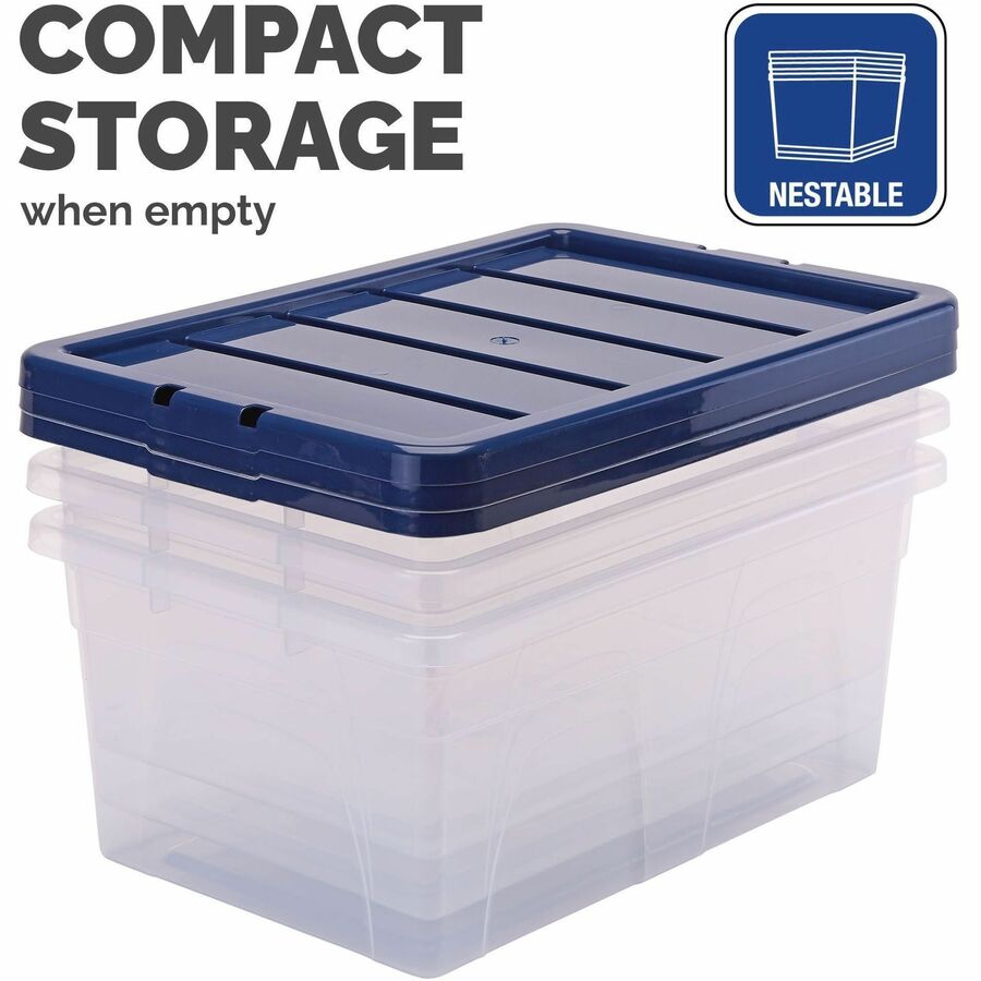 Bankers Box 38L Nestable Plastic storage Box - 5 Ctn - 100138053