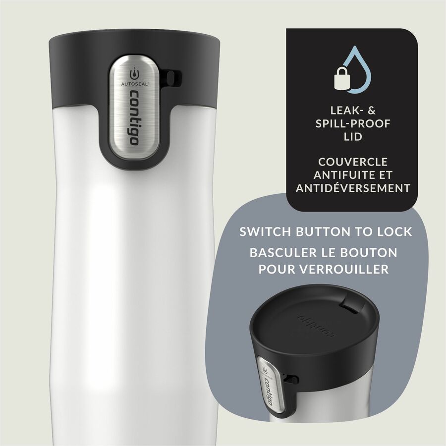 Contigo - West Loop 3.0 Stainless Steel Travel Mug - 16 oz - Salt - 2220450